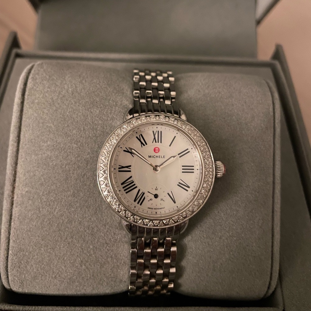 Michele Watch with Diamond bezel